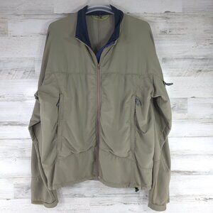 IBEX Climawool Lite Softshell Full Zip Jacket Merino Wool Tan MENs SIZE XL FLAWS